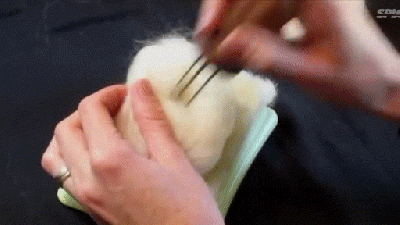The Interesting Art Of Needle-Felting A Teddy Bear Skull