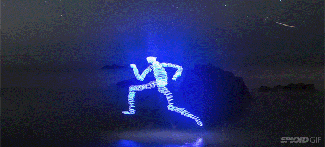 Clever Short Film Is Made Completely With Light Paintings