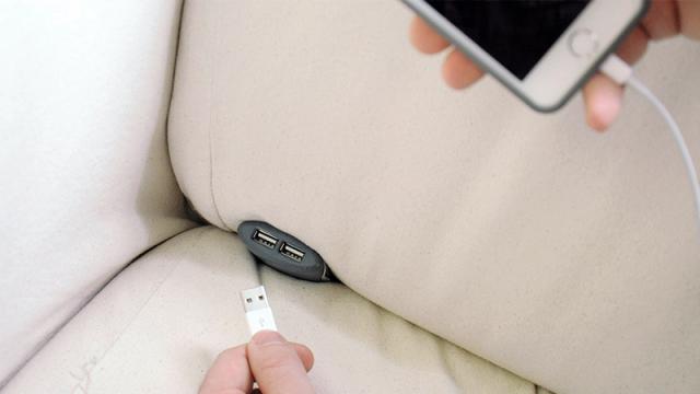 Put A Pair Of USB Ports Where You Really Need Them: In Your Couch