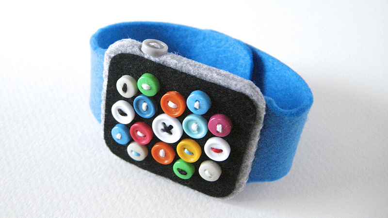 An Adorable Felt Apple Watch For Kids That Never Needs Charging