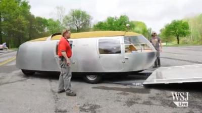 This Working Replica Of Bucky Fuller’s Dymaxion Car Is Scary As Hell