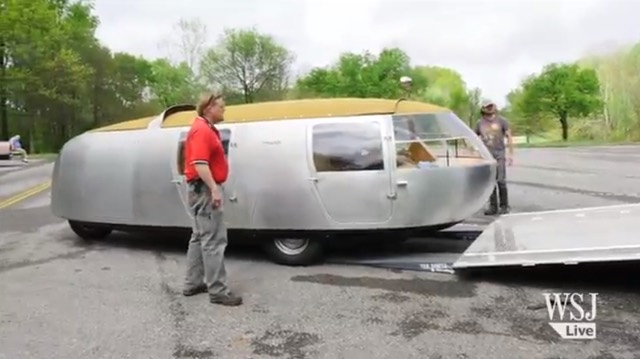 This Working Replica Of Bucky Fuller’s Dymaxion Car Is Scary As Hell