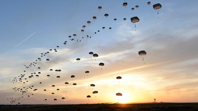 Paratroopers Fill The Sky In Awesome Photo