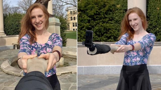A Fake Arm Selfie Stick Only Makes You Look Less Sad In Photographs