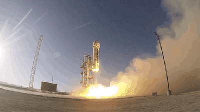 Watch Jeff Bezos’ New Rocket Take To The Skies For The First Time