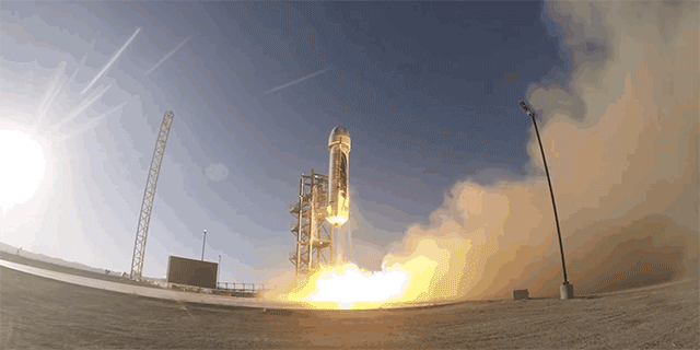 Watch Jeff Bezos’ New Rocket Take To The Skies For The First Time