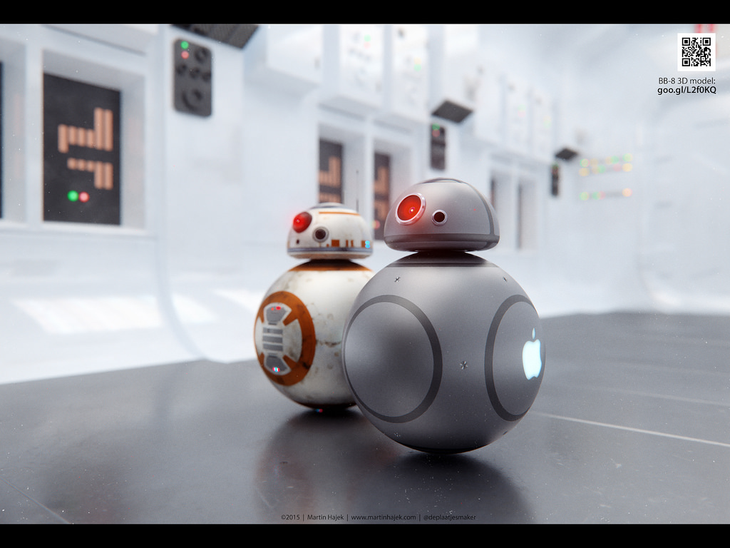 If Apple Made Star Wars’ BB-8 Droids, They’d Be Adorable