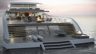The Obscenely Extravagant Beach House Yacht You Can’t Afford