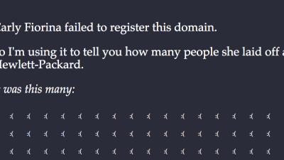 US Presidential Candidate Really Should Have Remembered To Register Her Domain Name