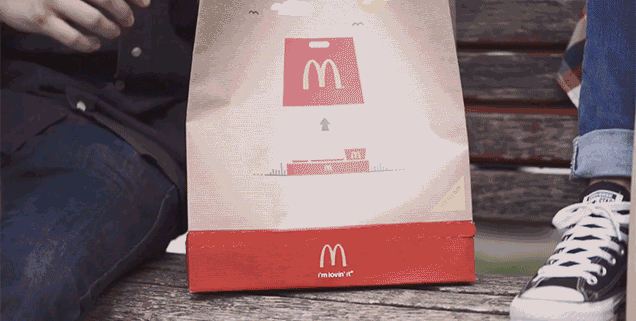 McDonald’s Invented A Takeout Bag That Transforms Into A Serving Tray