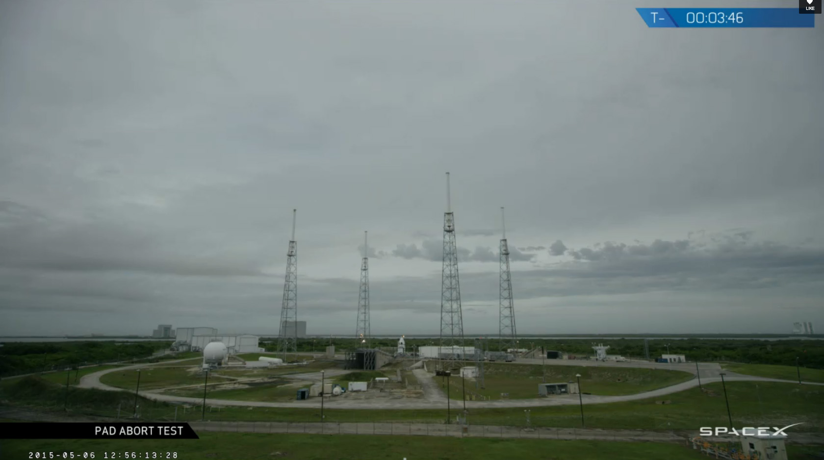 Watch The SpaceX Dragon Pad Abort Test
