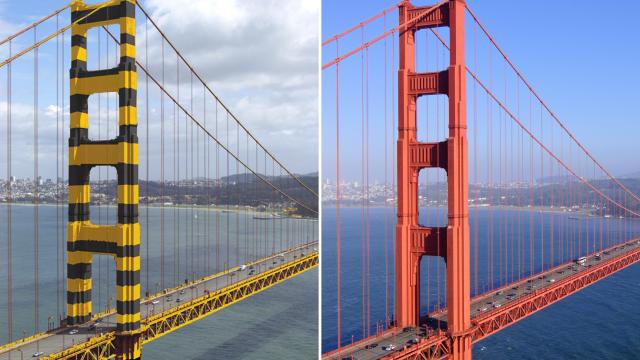 The Golden Gate Bridge Almost Ended Up With A Bumble Bee Paint Job
