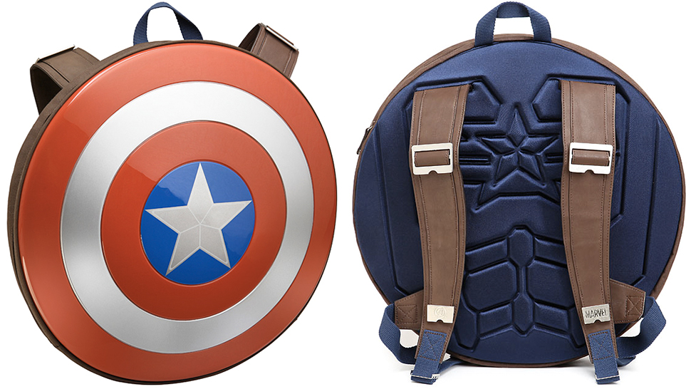 Hunt Hydra At Your High School With A Captain America Shield Backpack