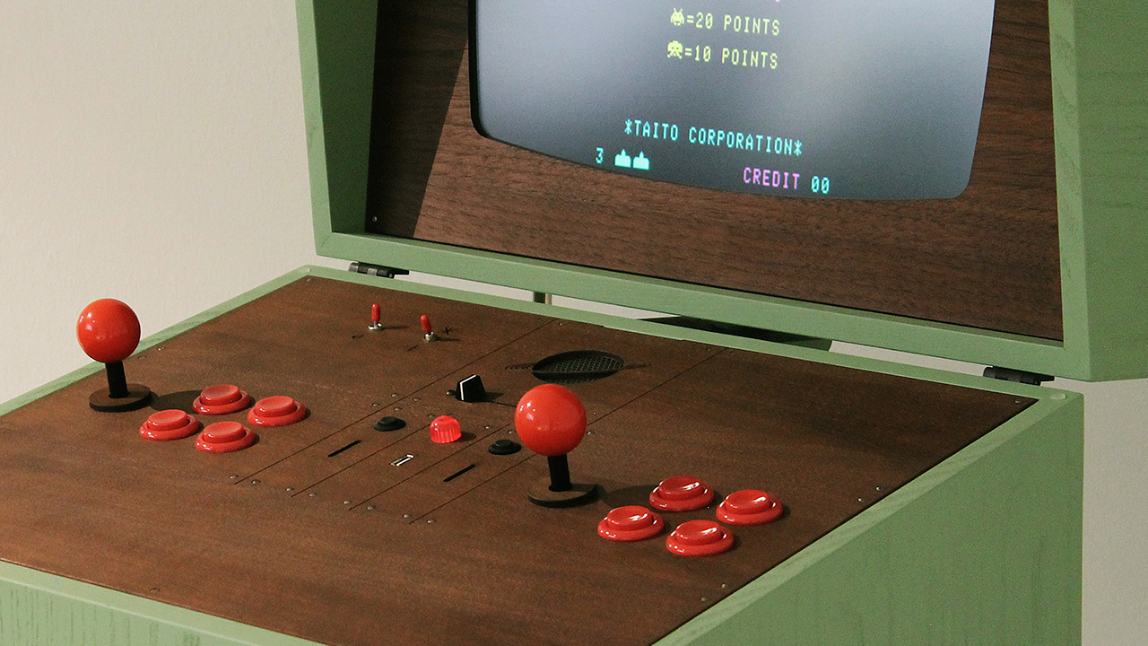 A Retro-Futuristic Arcade Cabinet That Plays Equally Retro Games
