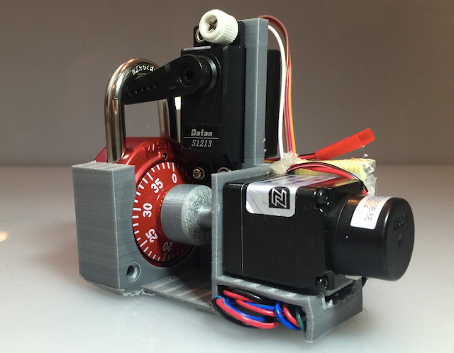 Crack A Combination Lock In 30 Seconds With This 3D-Printed Contraption