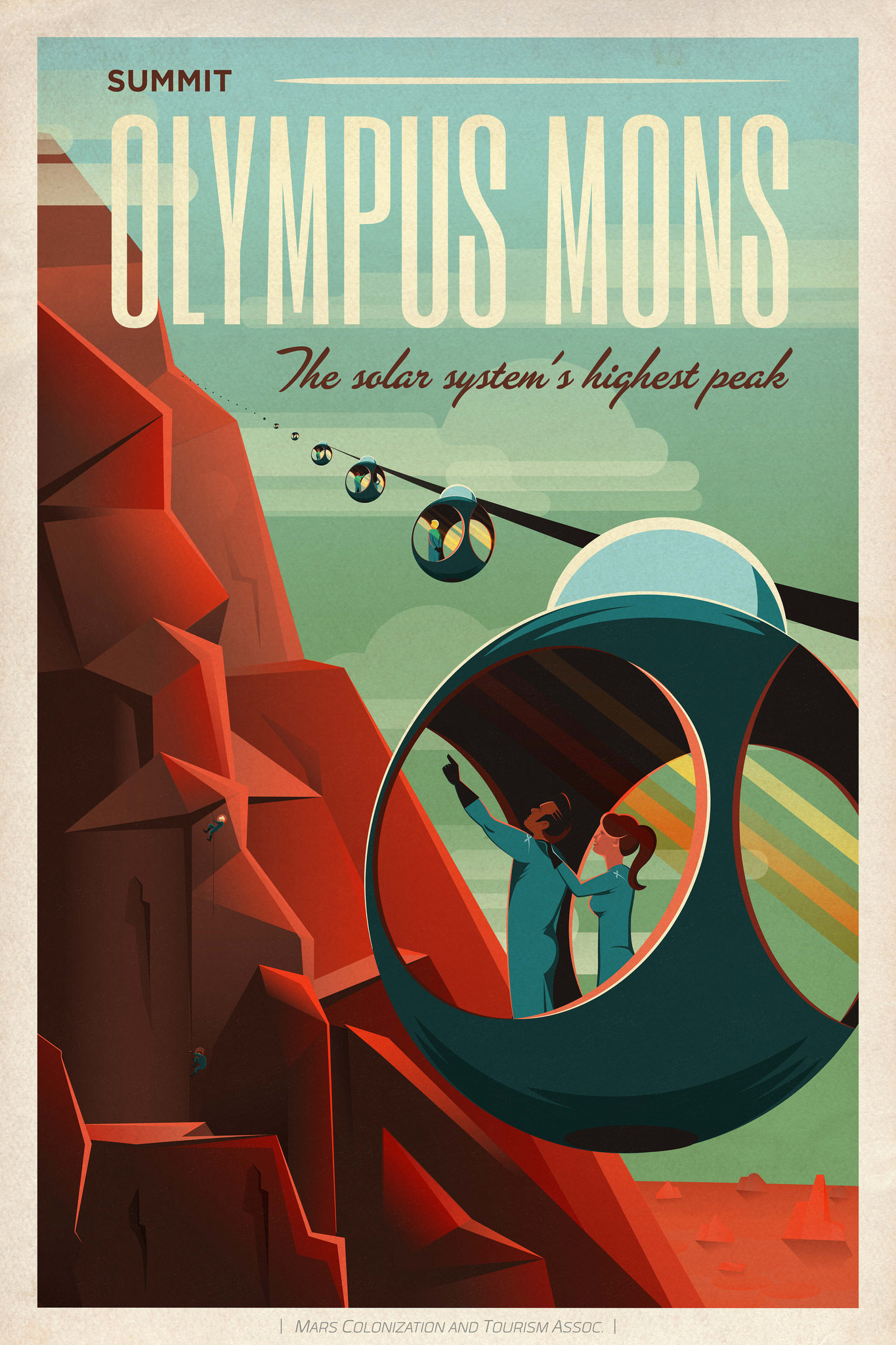 SpaceX Just Dropped These Amazing Retro Mars Travel Posters