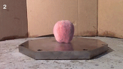 Watching This Frozen Apple Get Smashed To Bits Is Oddly Satisfying