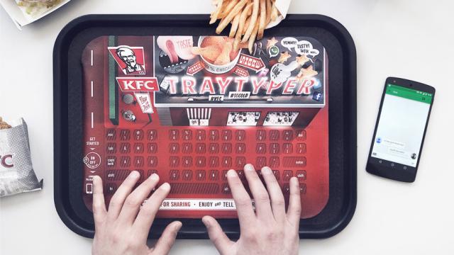KFC Launches ‘Keyboard Trays’ For A Grease-Free Smartphone Experience