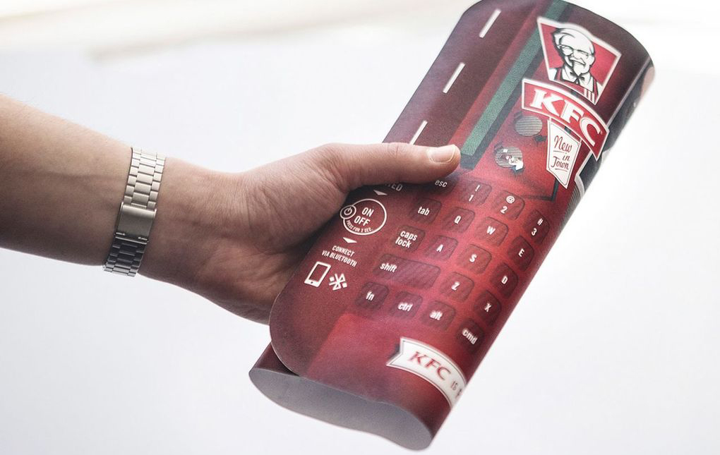 KFC Launches ‘Keyboard Trays’ For A Grease-Free Smartphone Experience