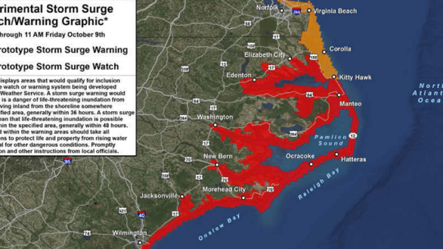 The US Is Testing A Storm Surge Warning System For Hurricanes