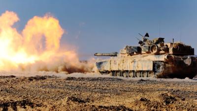 Behold The M1 Abrams Tank Blasting Its Cannon Like A Fire Beast