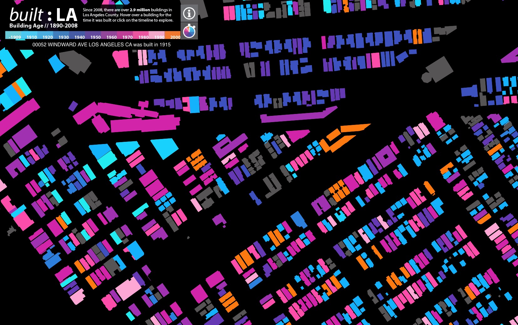 Watch How Los Angeles Boomed Over 125 Years With This Gorgeous Map