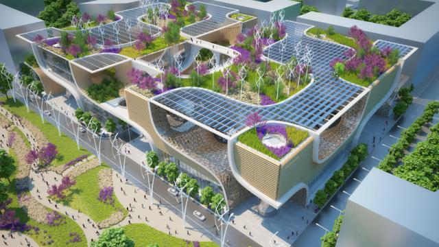 This Futuristic Megamall Wants To Make Shopping Eco-Friendly