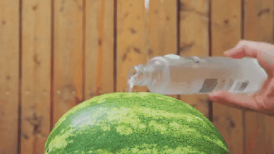 Make An Amazing Watermelon Slushy Using A Drill And A Coat Hanger