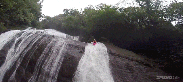 Kayaking Down Waterfalls Is Just Pure Crazy