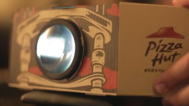Now Your Pizza Hut Box Is (Kinda, Sorta) A Movie Projector