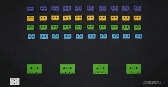 Cool Stop-Motion Music Video Uses Cassette Tapes To Recreate Old Games