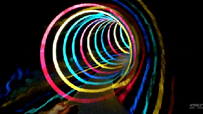 Awesome LED Black Hole Water Slide Is Like Flying Through A Wormhole