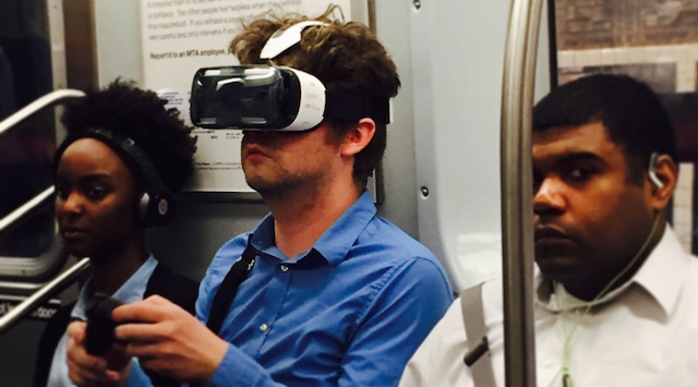 That VR Guy Riding The Train, NOW WITH EXCLUSIVE VIDEO
