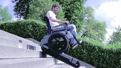 This Incredible Wheelchair Can Climb Stairs Like A Tank
