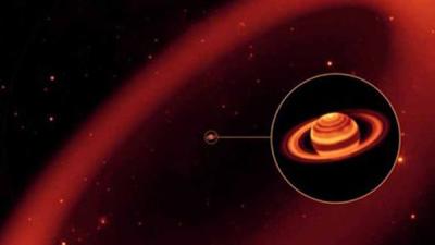Saturn’s Ghostly Outer Ring Is Mind Blowingly Massive