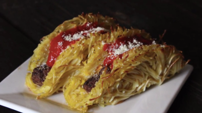 How To Make Spaghetti And Meatball Tacos