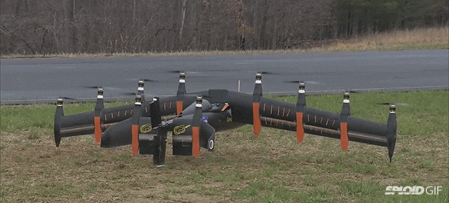 Watch A 10-Engine Drone Transform From A Helicopter Into A Plane