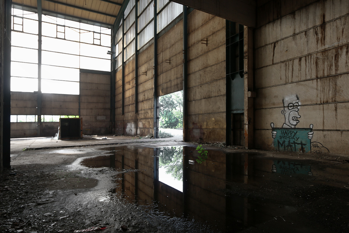 Abandoned Shipyard Halls Look Magical After Heavy Rain