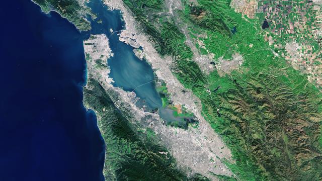 The San Francisco Bay Area From 640 Kilometres Above The Earth’s Surface