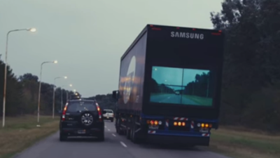 Samsung Wants To Make ‘See-Through Trucks That Are Safer To Pass