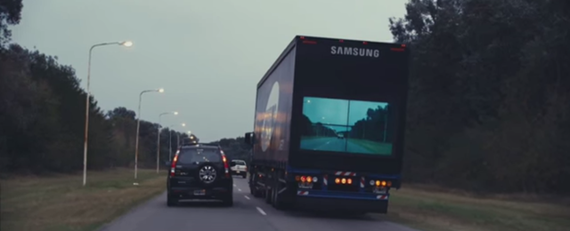 Samsung Wants To Make ‘See-Through Trucks That Are Safer To Pass