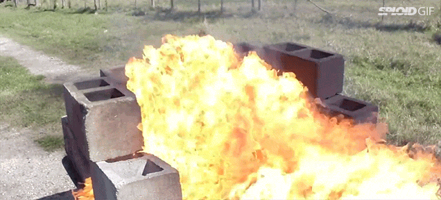 Torching Gatorade With A Flamethrower Creates Colourful Mini Fountains