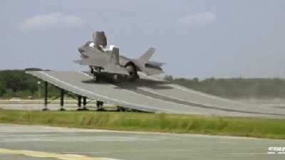 Watch An F-35 Fighter Jet Take Off From A Ski Jump