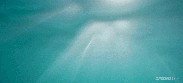 Seeing Waves Crash From Underneath The Ocean Is So Hypnotising