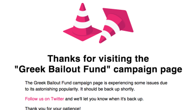 The Campaign To Crowdfund Greece’s Bailout Has Crashed Indiegogo