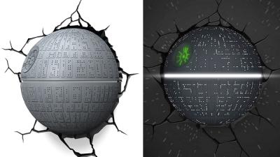 The Death Star Crashing Through Your Wall Makes For A Great Night Light