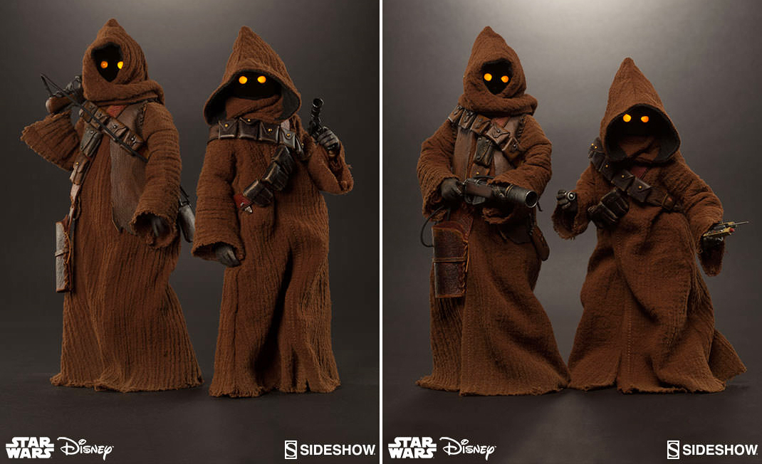 Glowing Eyes And Tiny Cloaks Make These Detailed Jawa Figures Perfect