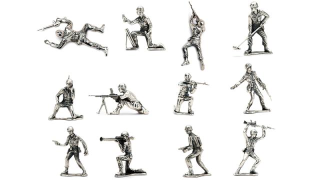 Sterling Silver Army Men Guarantee Your Kids Are Adequately Spoiled