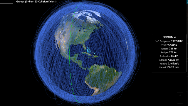 Here’s A Real-Time Map Of All The Objects In Earth’s Orbit