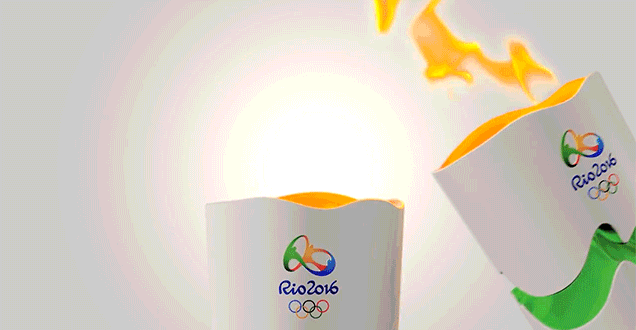 The Rio 2016 Olympic Torch Expands As Though It’s Floating When Lit 